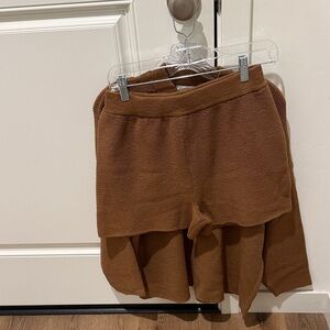 Zenana Brown Short Set New size Large